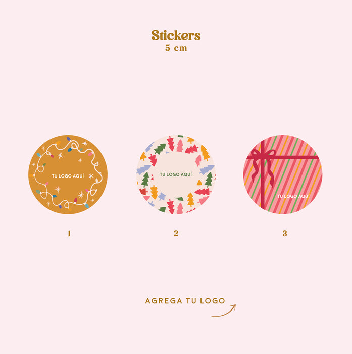 Stickers 3cm Navidad