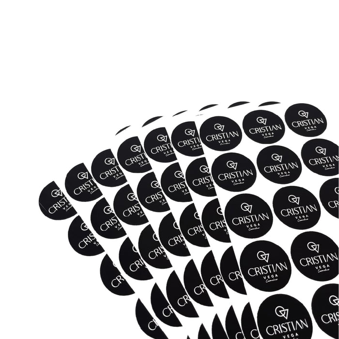 Stickers personalizados con tu logo o diseño. Pegatinas personalizadas. Etiquetas adhesivas. Calcomanias personalizadas. Mint Pages