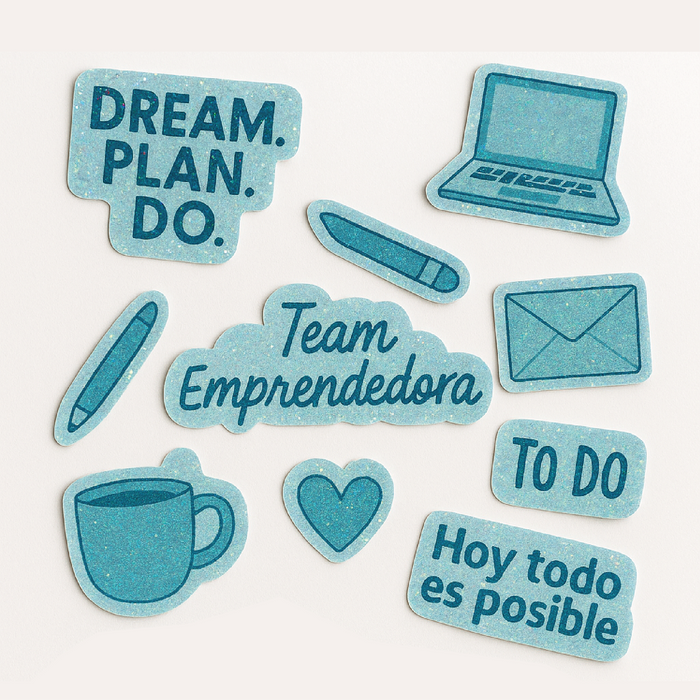 Stickers glitter