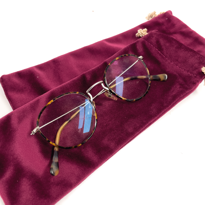 Bolsas de terciopelo para lentes 8.5x22cm