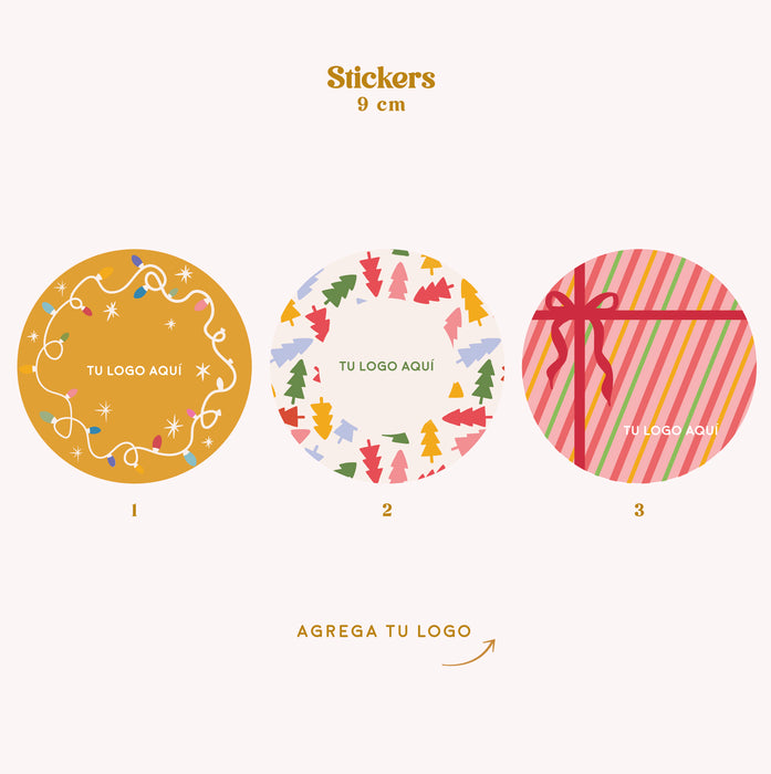 Stickers 9cm Navidad