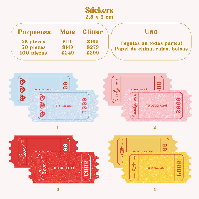 Stickers San Valentín Chicas