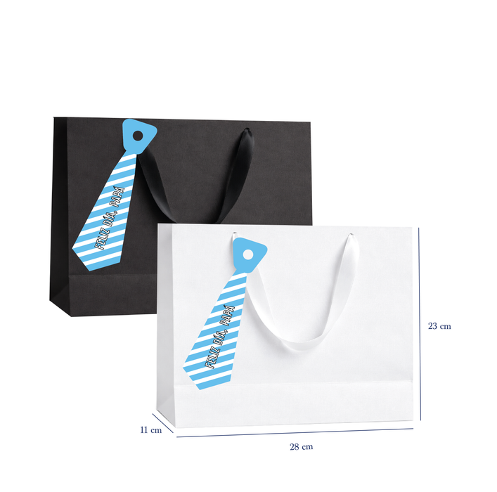 Bolsa de papel con tag colgante Papá
