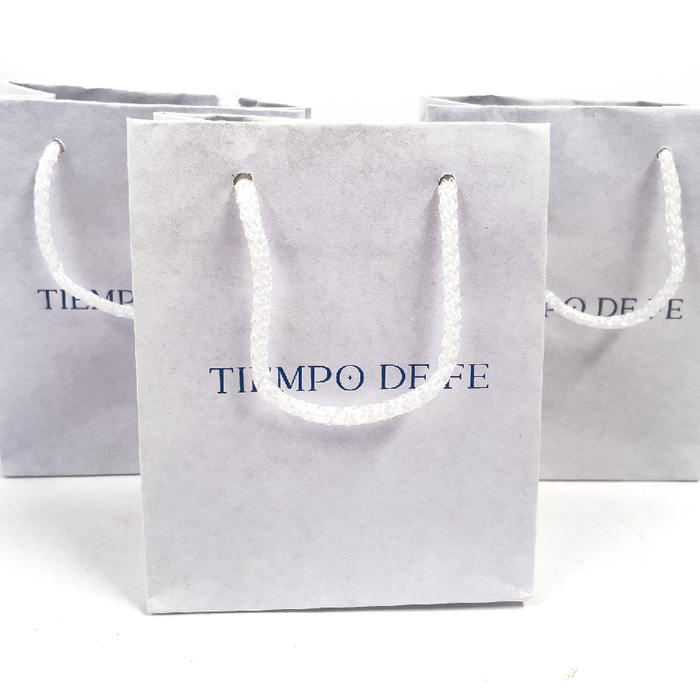 Bolsa de papel blanca chica personalizada