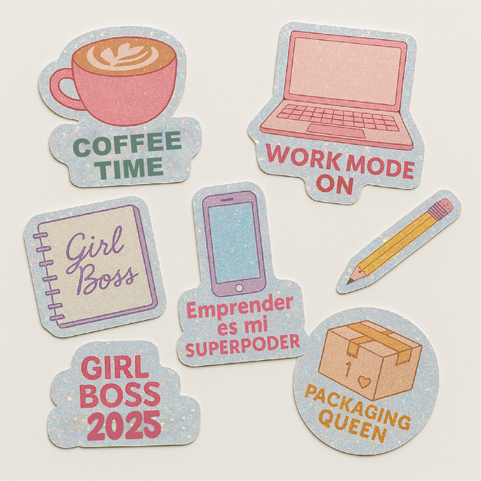 Stickers glitter