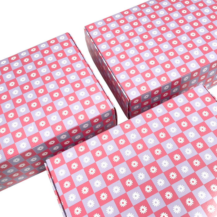 Cajas Grandes Flores Lila