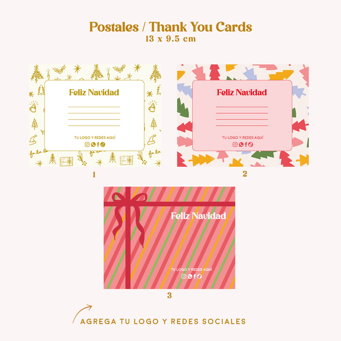 Thank you cards / Postales de Navidad