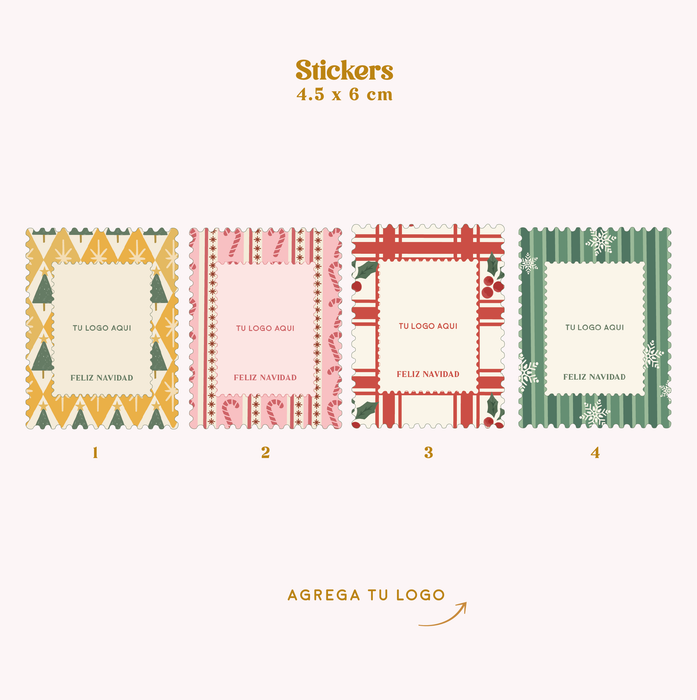 Stickers 5cm Navidad