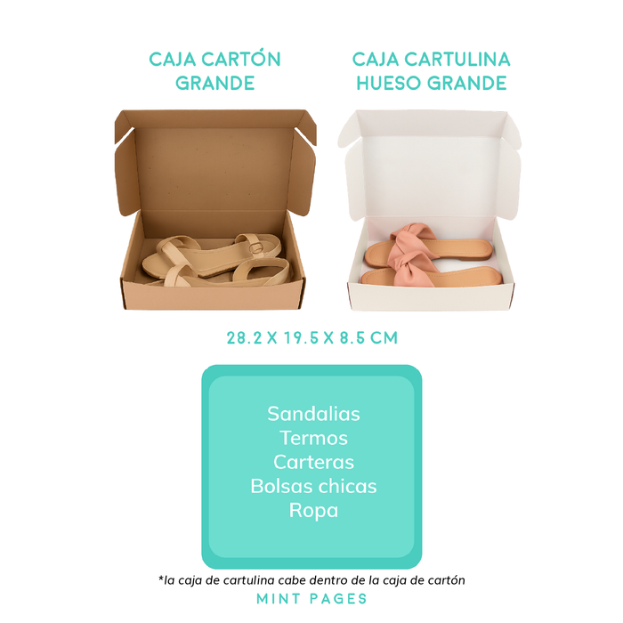 Kit Hueso Caja Grande Cartulina + Cartón