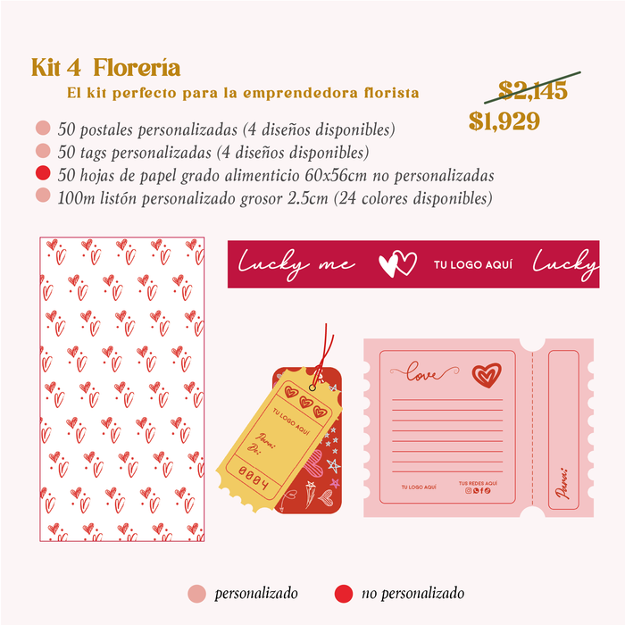 KIT 4 Florería