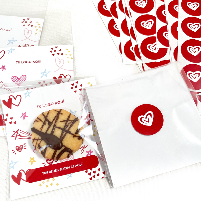 Kit 6 Tarjetas + Bolsa Celofán + Sticker