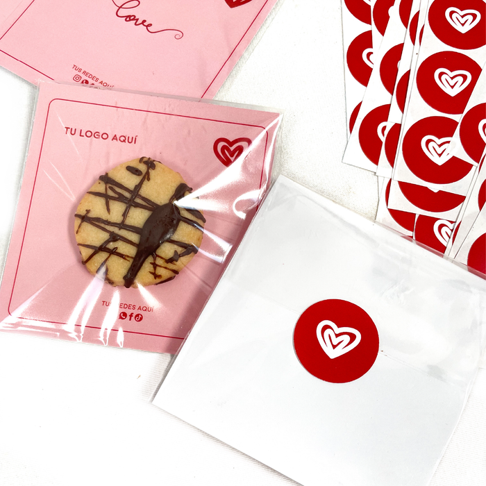 Kit 6 Tarjetas + Bolsa Celofán + Sticker