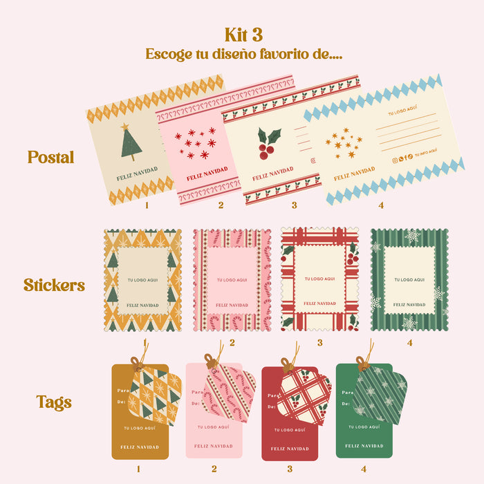 KIT 3 Navidad Papelería