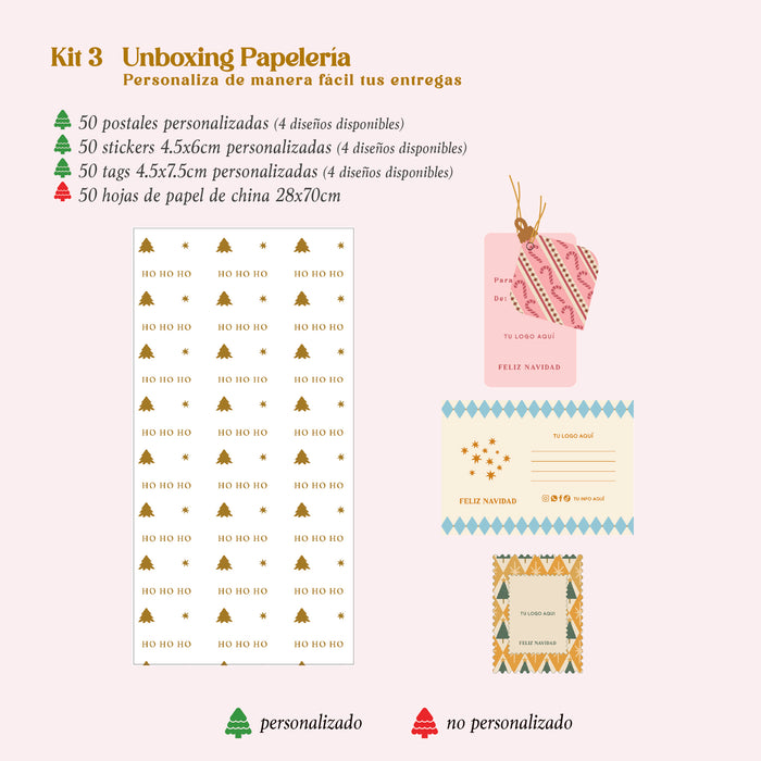 KIT 3 Navidad Papelería