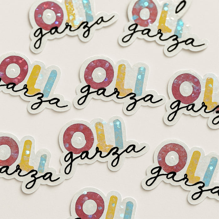 Stickers glitter