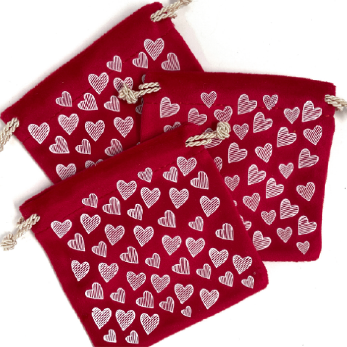 Bolsas terciopelo joyería 6x5.5cm