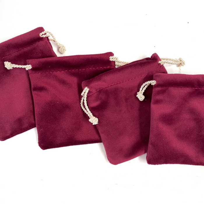 Bolsita de terciopelo joyería 10x10 cm
