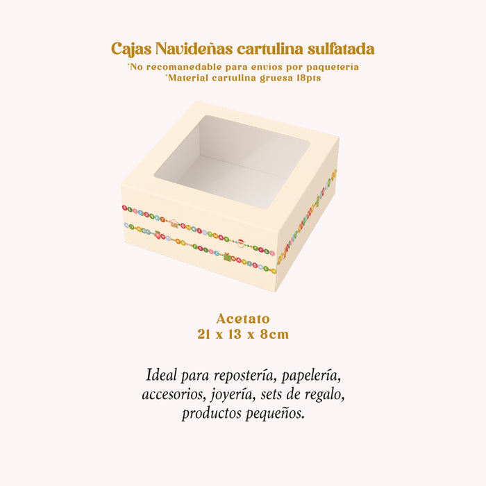 Caja Acetato Navidad