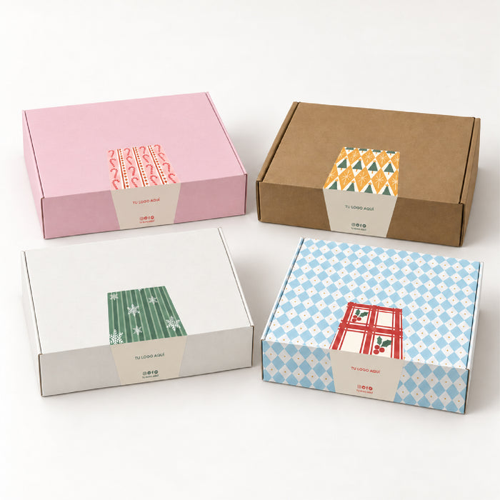 Stickers Para Cerrar Cajas Navidad