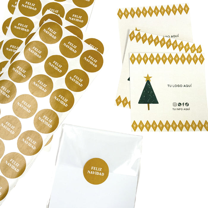 KIT 6 Tarjetas + Bolsa Celofán + Sticker