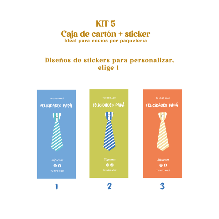 KIT 5 Cajas + sticker