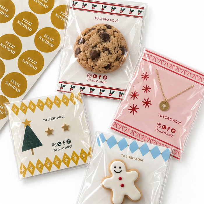 KIT 6 Tarjetas + Bolsa Celofán + Sticker