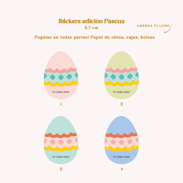 Stickers Pascua 5cm