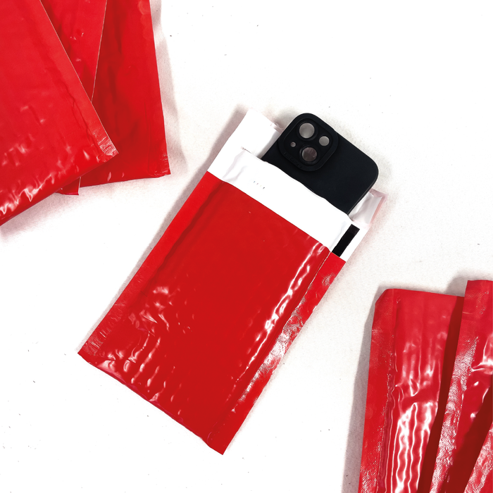 10 Sobres Burbuja Rojos Mini