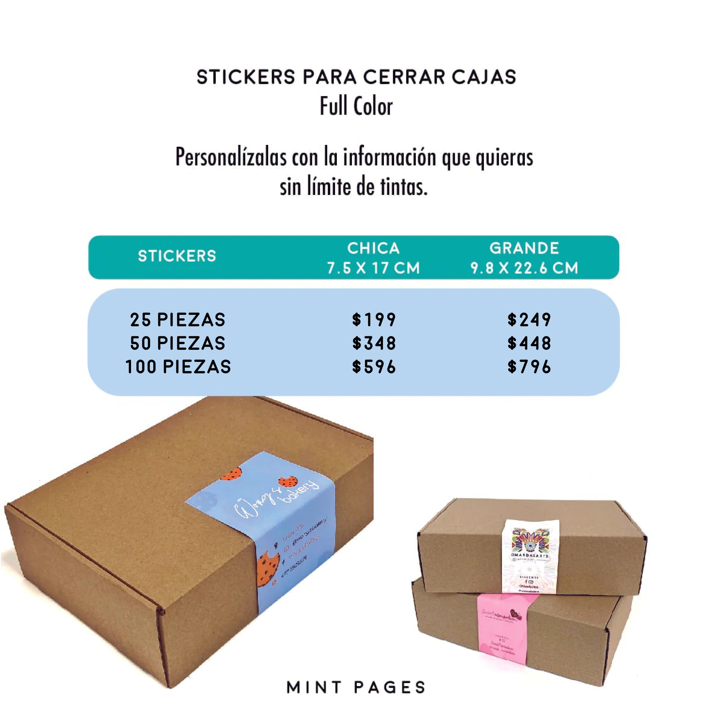 Stickers Para Cerrar Cajas — MINTPAGES