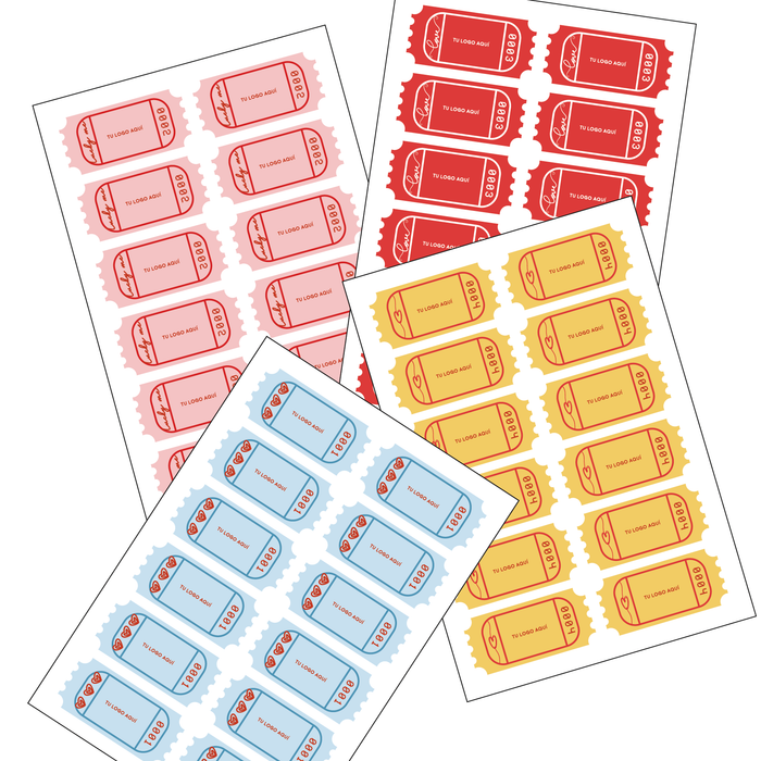 Stickers San Valentín Chicas