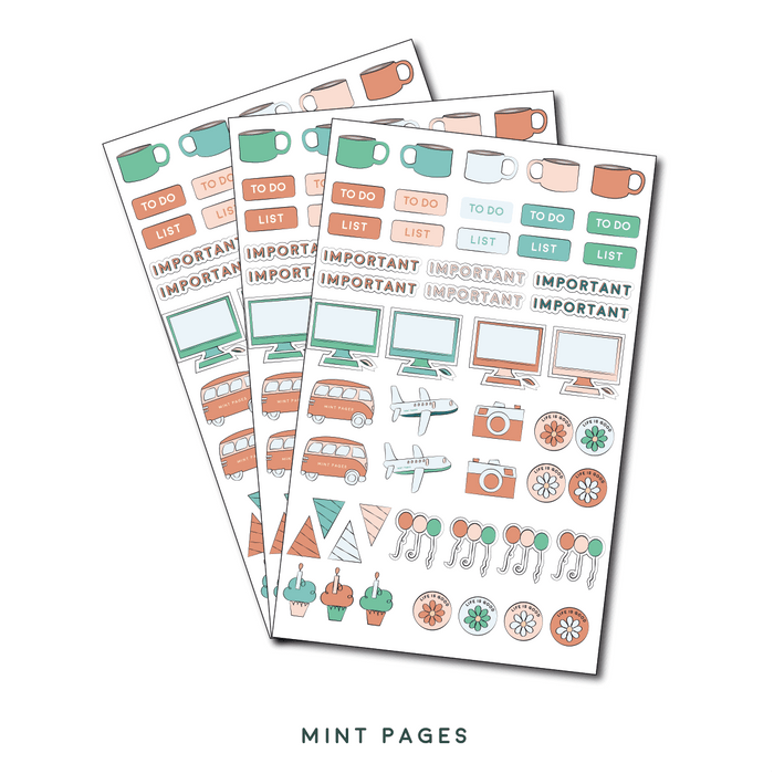 Planner Mint Pages